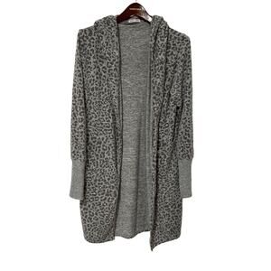 Sweet Romeo, Cheetah Print, Long Cardigan, Size M, 1107A